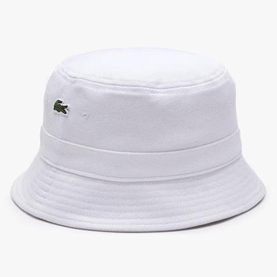 Lacoste Organic Cotton Bob Hat - White