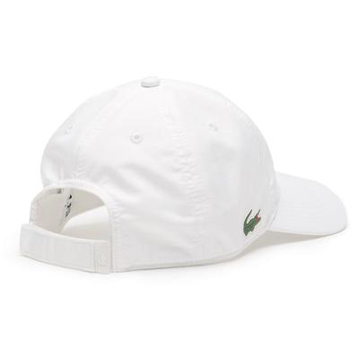 Lacoste Cap in Solid Diamond Weave Taffeta - White - main image