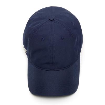 Lacoste Cap in Solid Diamond Weave Taffeta - Navy Blue - main image