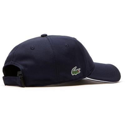 Lacoste Sport Wording Tech Pique Cap - Navy Blue/White - main image