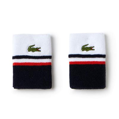 Lacoste Roland Garros Terry Wristbands - White/Navy - main image