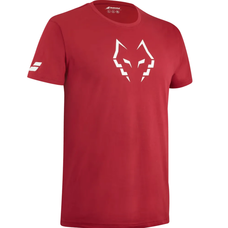 Babolat Mens Padel Cotton Tee Lebron - Red - main image