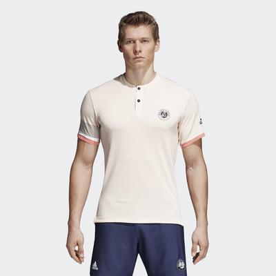 Adidas Mens Roland Garros Climachill Tennis Tee - Ecru Tint - main image