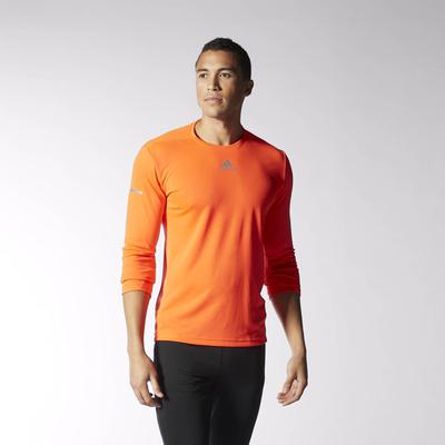 Adidas Mens Sequencials Climalite Running Tee - Solar Red - main image