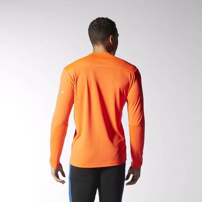 Adidas Mens Sequencials Climalite Running Tee - Solar Red - main image