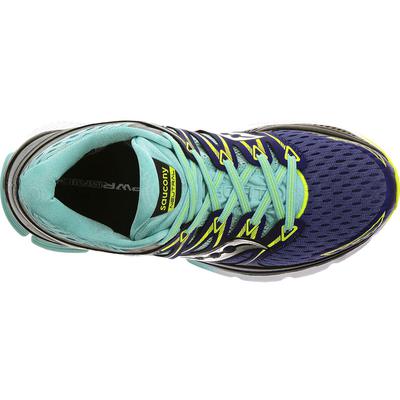Saucony Womens Triumph ISO Running Shoes - Twilight/Oxygen/Citron - main image