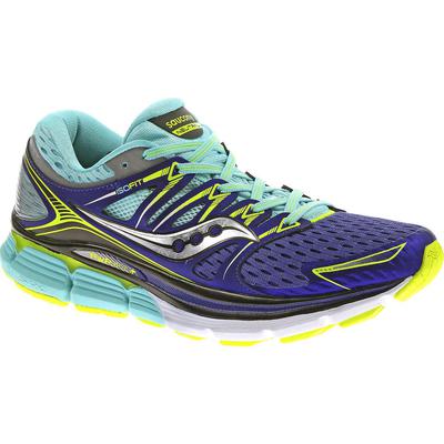 Saucony Womens Triumph ISO Running Shoes - Twilight/Oxygen/Citron - main image