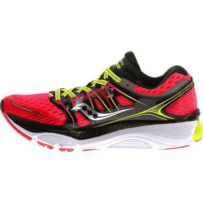 Saucony Womens Triumph ISO Running Shoes - Black/Vizicoral/Citron - main image