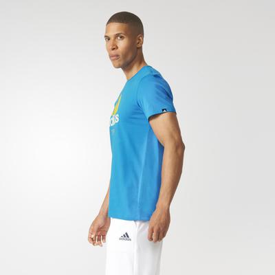 Adidas Mens Tennis Tee - Blue - main image