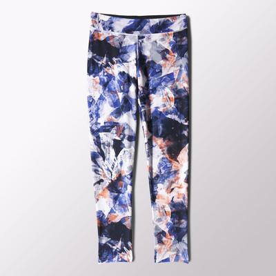 Adidas Womens Ultimate Fit Allover Print Tights - Multicolour/White - main image