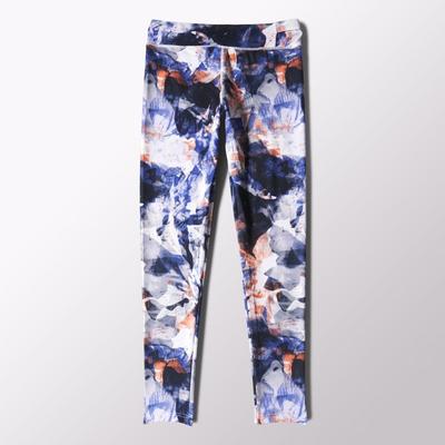 Adidas Womens Ultimate Fit Allover Print Tights - Multicolour/White - main image