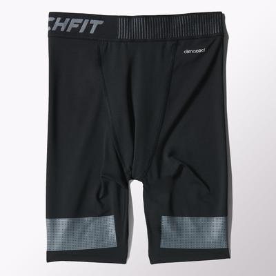 Adidas Mens Techfit Cool 9-Inch Short Tights - Black - main image
