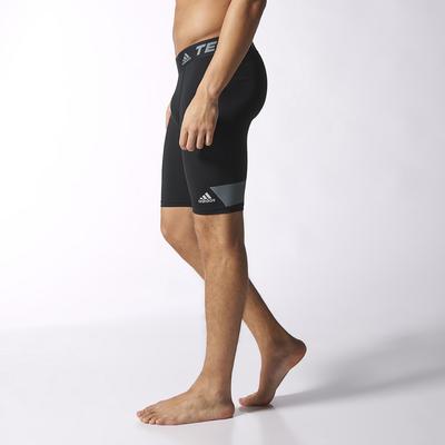 Adidas Mens Techfit Cool 9-Inch Short Tights - Black - main image