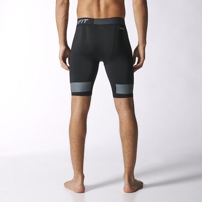 Adidas Mens Techfit Cool 9-Inch Short Tights - Black - main image
