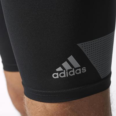 Adidas Mens Techfit Cool 9-Inch Short Tights - Black - main image