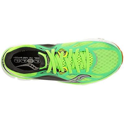 saucony kinvara 5 mens shoes slimeorangecitron