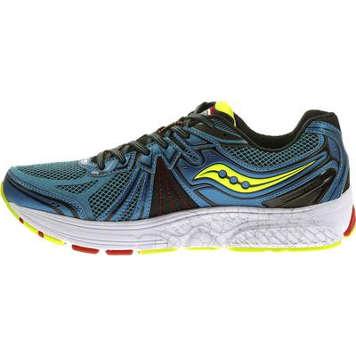 Saucony Mens Omni 13 Running Shoes - Teal/Citron/Red - main image