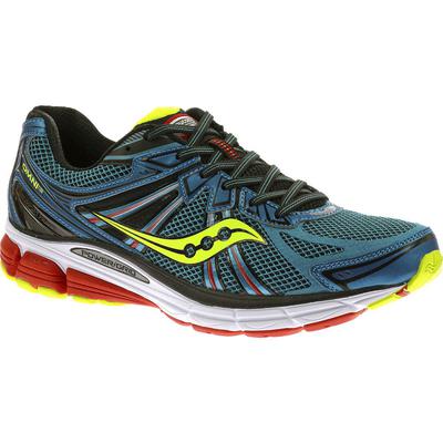 Saucony Mens Omni 13 Running Shoes - Teal/Citron/Red - main image