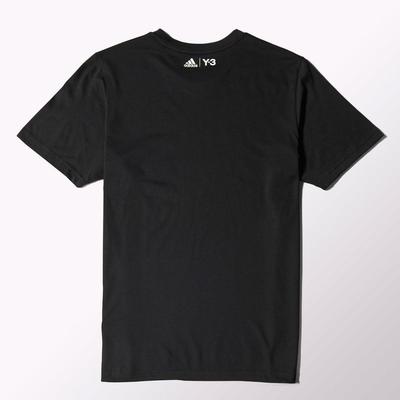 Adidas Mens Y-3 Roland Garros Event Tee - Black - main image