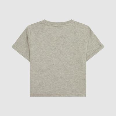 Ellesse Girls Nicky Crop Tee - Grey Marl - main image