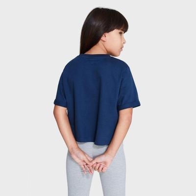 Ellesse Girls Nicky Crop Tee - Navy - main image