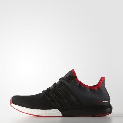 Adidas Mens Climachill Gazelle Boost Running Shoes - Core Black/Vivid Red - main image