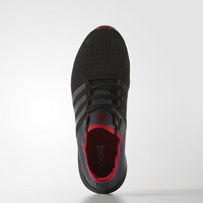 Adidas Mens Climachill Gazelle Boost Running Shoes - Core Black/Vivid Red - main image