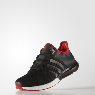 Adidas Mens Climachill Gazelle Boost Running Shoes - Core Black/Vivid Red - main image