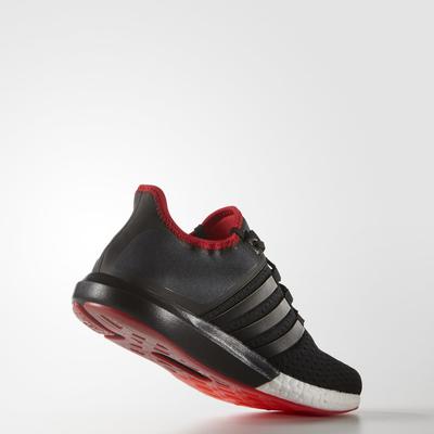 Adidas Mens Climachill Gazelle Boost Running Shoes - Core Black/Vivid Red - main image