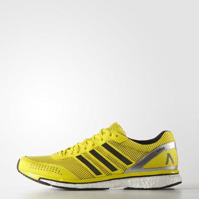 Adidas Mens Adizero Adios Boost 2.0 Haile Running Shoes - Yellow/White - main image