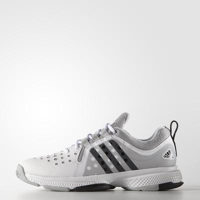 Adidas Mens Barricade Classic Bounce Tennis Shoes - White/Grey - main image