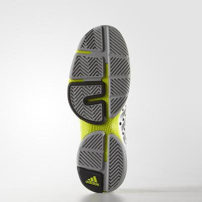 Adidas Mens Barricade Classic Bounce Tennis Shoes - White/Green - main image