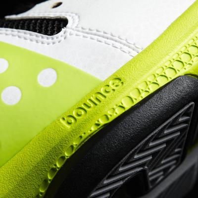 Adidas Mens Barricade Classic Bounce Tennis Shoes - White/Green - main image