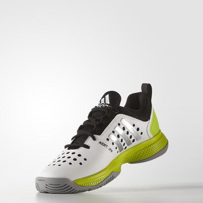 Adidas Mens Barricade Classic Bounce Tennis Shoes - White/Green - main image