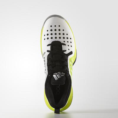 Adidas Mens Barricade Classic Bounce Tennis Shoes - White/Green - main image