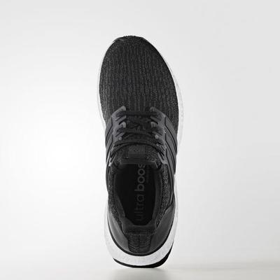 Adidas Womens Ultra Boost Running Shoes - Black/Dark Grey - main image