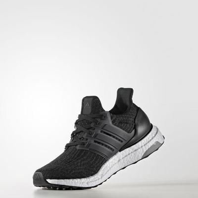 Adidas Womens Ultra Boost Running Shoes - Black/Dark Grey - main image