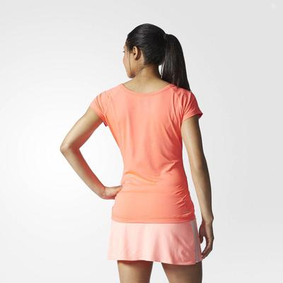 Adidas Womens Adizero Tee - Flash Red/Green - main image