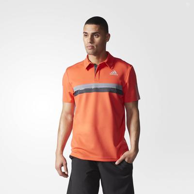 Adidas Mens Barricade Polo - Bright Red - main image