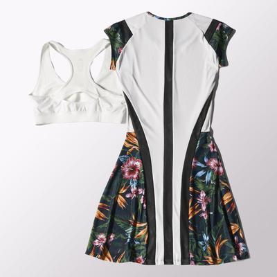 Adidas Womens Y-3 Roland Garros Dress - White/Flower - main image
