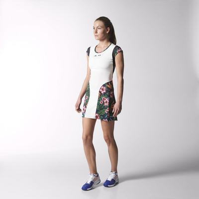 Adidas Womens Y-3 Roland Garros Dress - White/Flower - main image