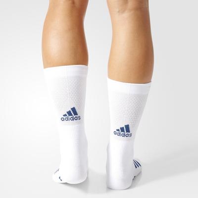 Adidas Tennis ID Crew Socks (1 Pair) - White/Blue - main image