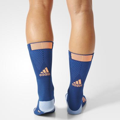 Adidas Tennis ID Crew Socks (1 Pair) - Blue/Orange - main image