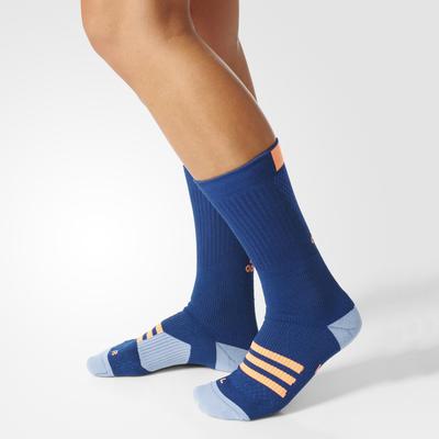 Adidas Tennis ID Crew Socks (1 Pair) - Blue/Orange - main image