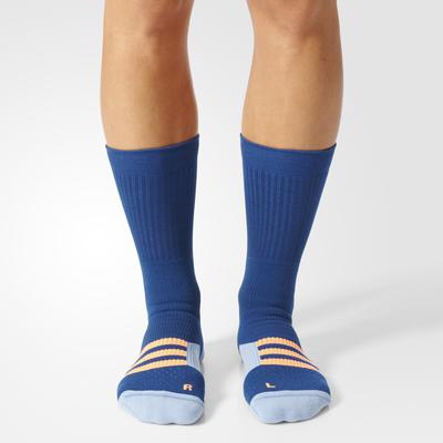 Adidas Tennis ID Crew Socks (1 Pair) - Blue/Orange - main image