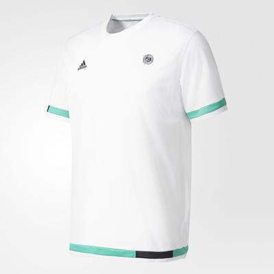 Adidas Mens Roland Garros Tournament Tee - White - main image