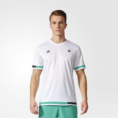 Adidas Mens Roland Garros Tournament Tee - White - main image