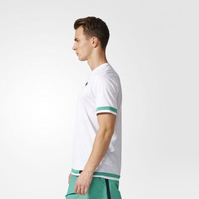 Adidas Mens Roland Garros Tournament Tee - White - main image