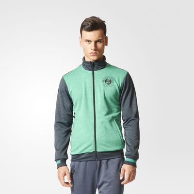 Adidas Mens Roland Garros Jacket - Green/Night Grey - main image