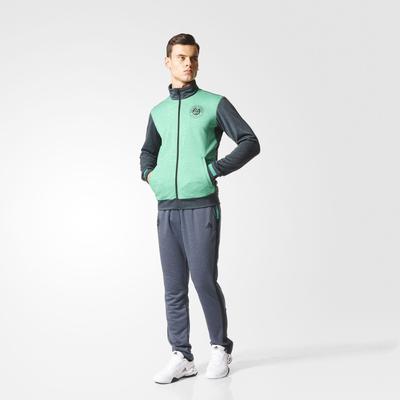 Adidas Mens Roland Garros Jacket - Green/Night Grey